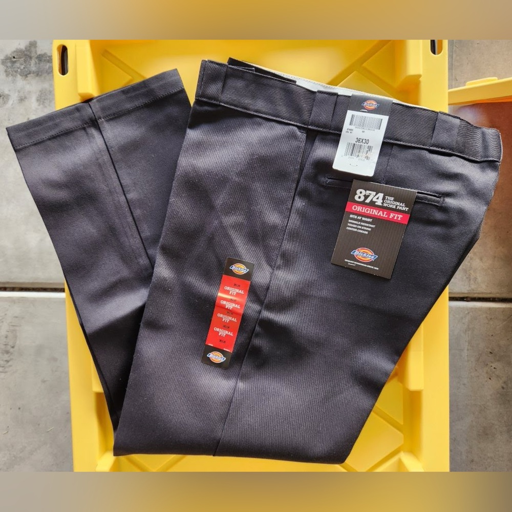 🖤👖🖤 Dickies Men's Original 874® Work Pants - Black - Size 36x30